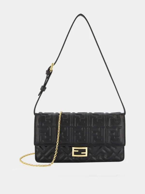 Black Wallet On Chain Baguette sold by Fashion Clinic