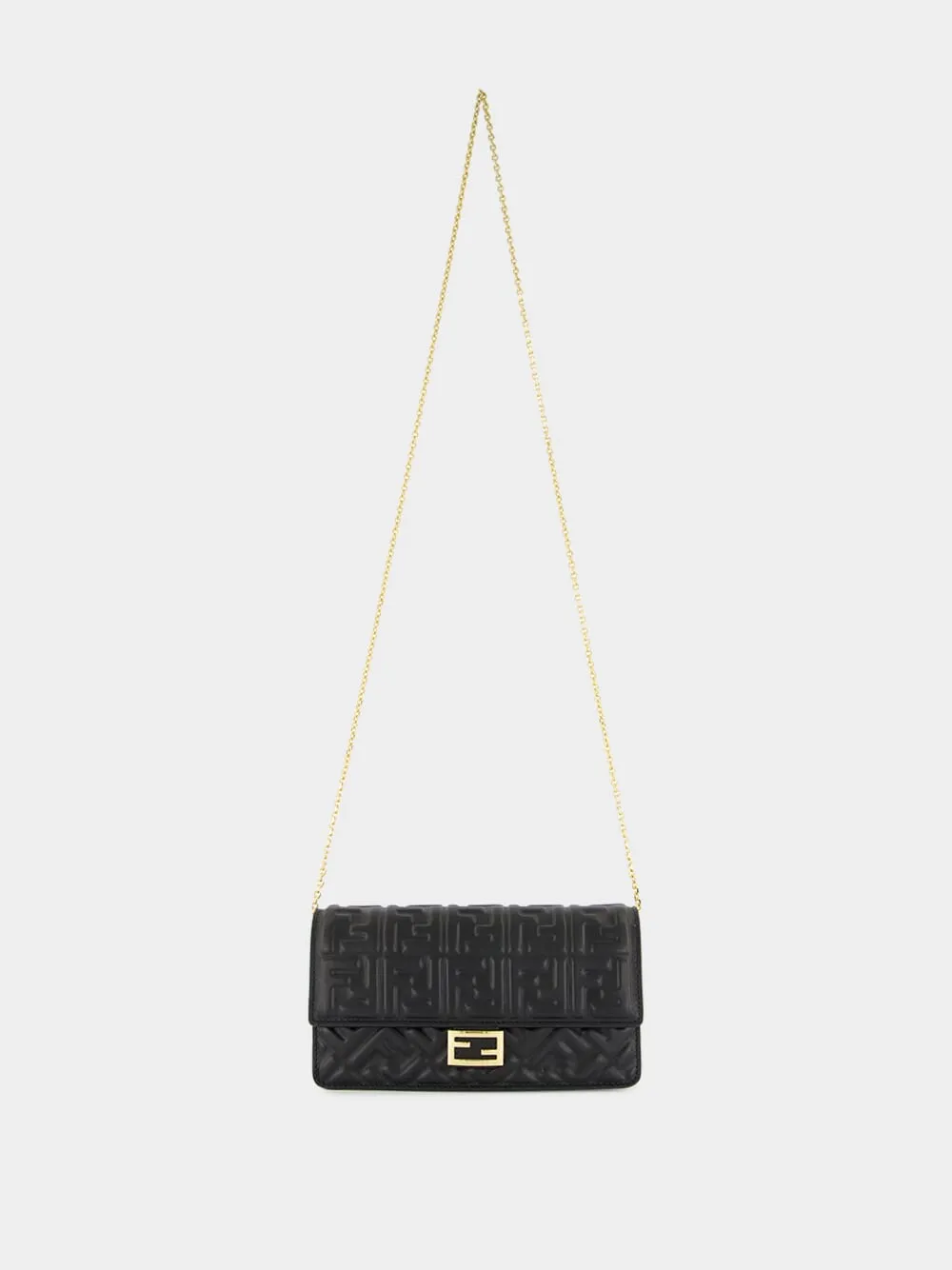 Black Wallet On Chain Baguette sold by Fashion Clinic product image thumbnail 2