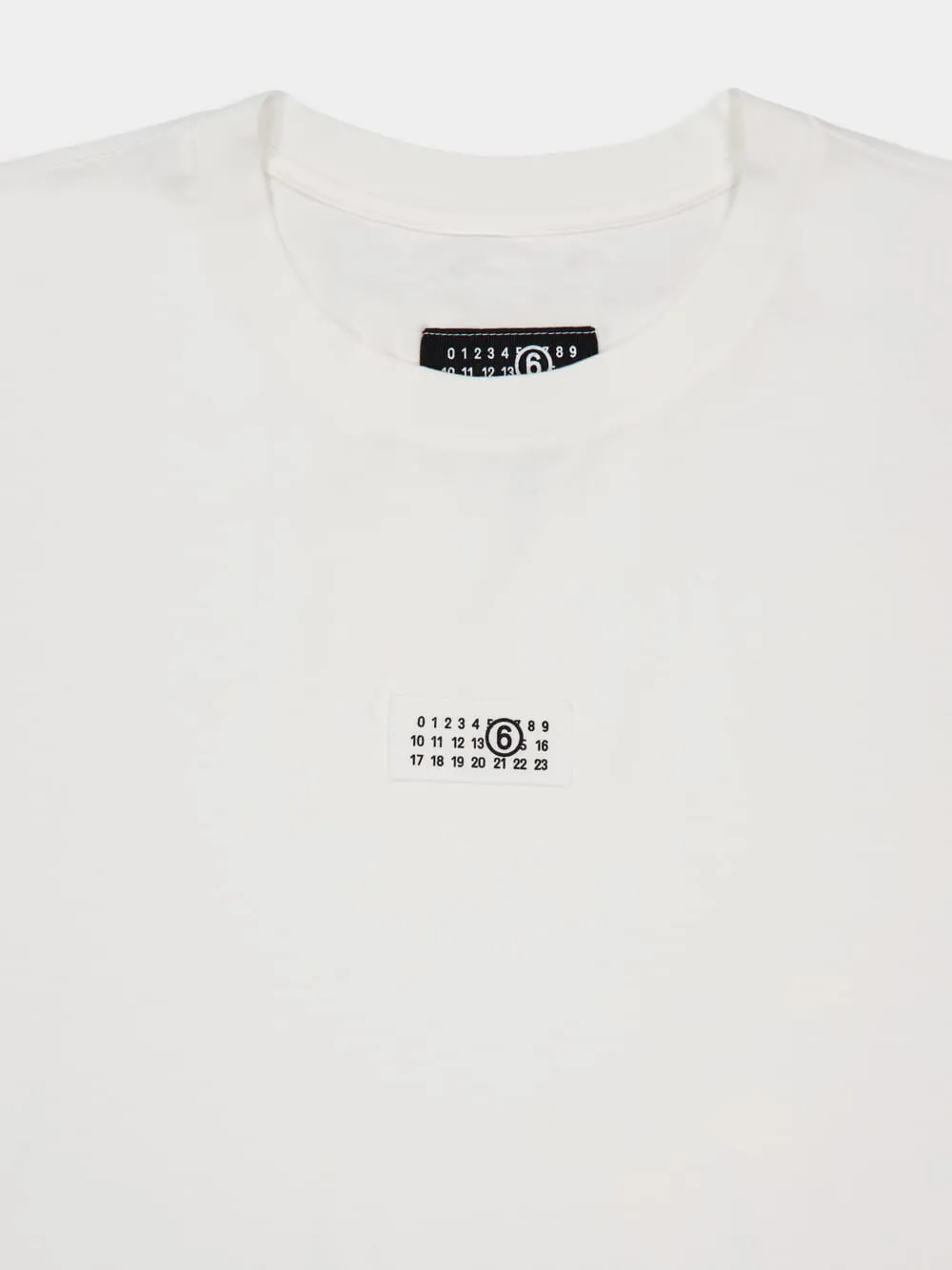 White Cotton T-Shirt with Logo sold by Fashion Clinic product image thumbnail 5