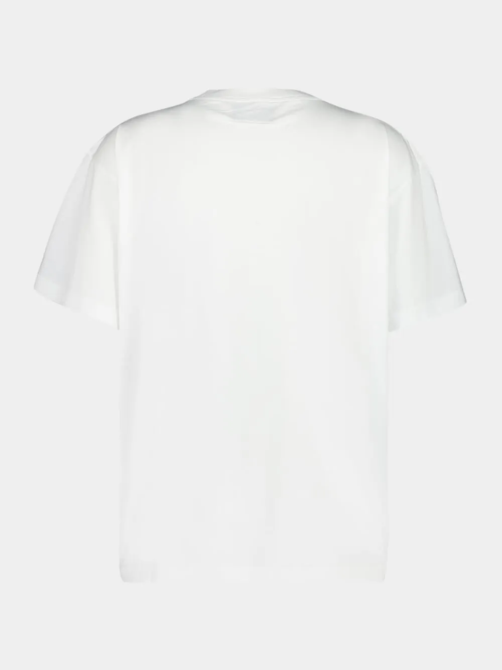 White Cotton T-Shirt with Logo sold by Fashion Clinic product image thumbnail 3