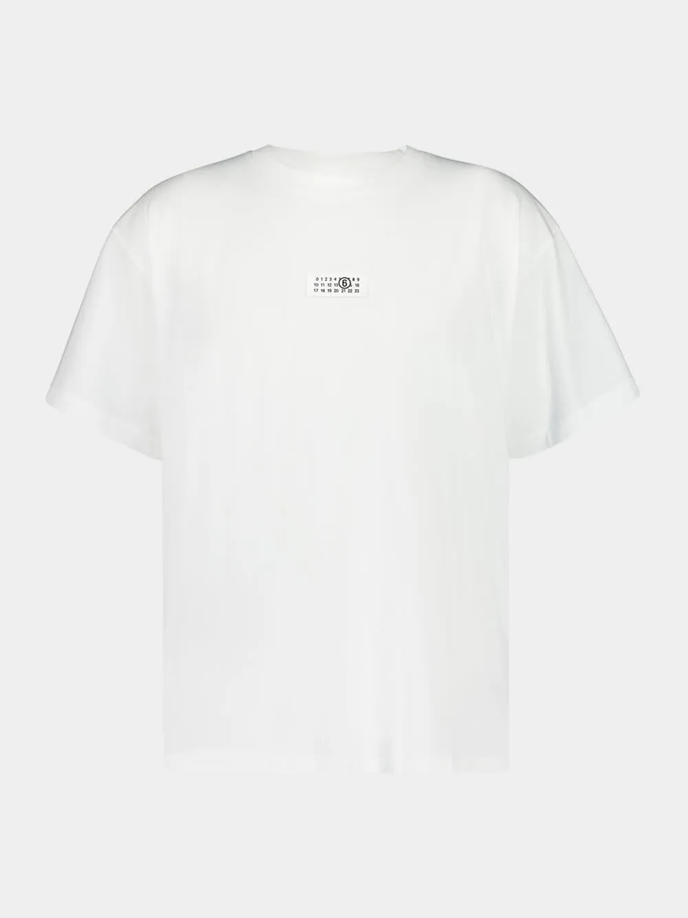 White Cotton T-Shirt with Logo sold by Fashion Clinic