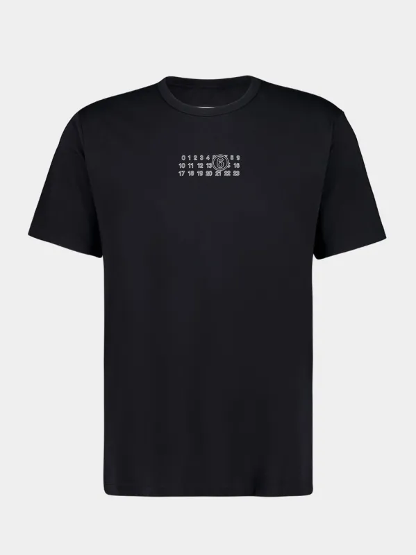 Black Cotton T-Shirt with Logo sold by Fashion Clinic
