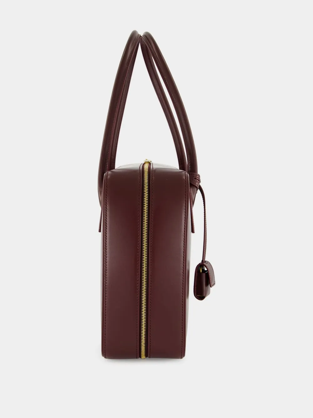 Rouge Cabernet Sac De Jour Bauletto Bag in Box Calfskin sold by Fashion Clinic product image thumbnail 4