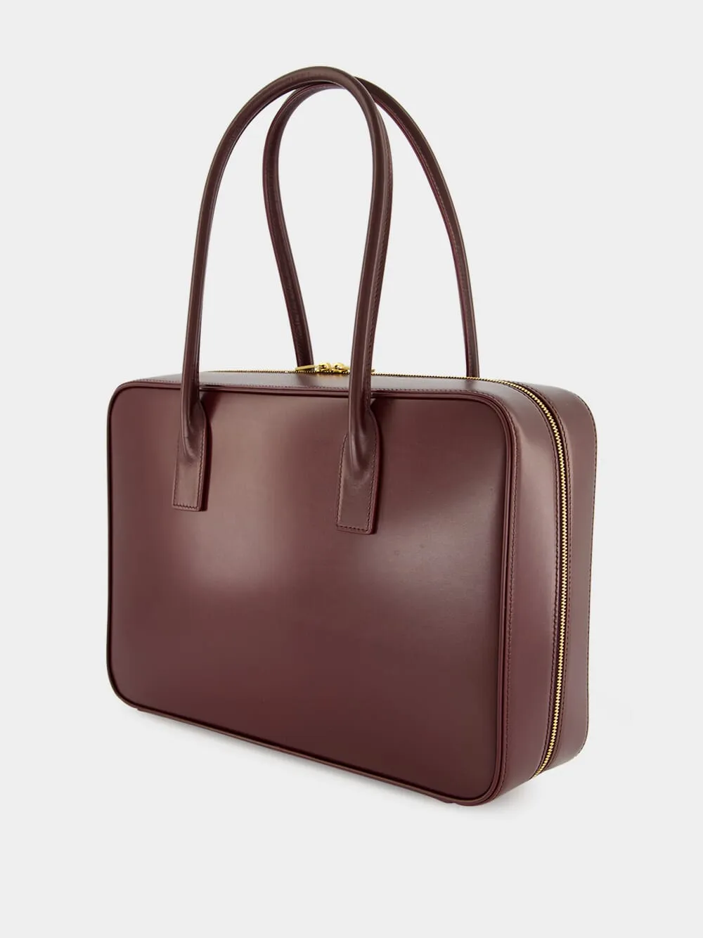 Rouge Cabernet Sac De Jour Bauletto Bag in Box Calfskin sold by Fashion Clinic product image thumbnail 5