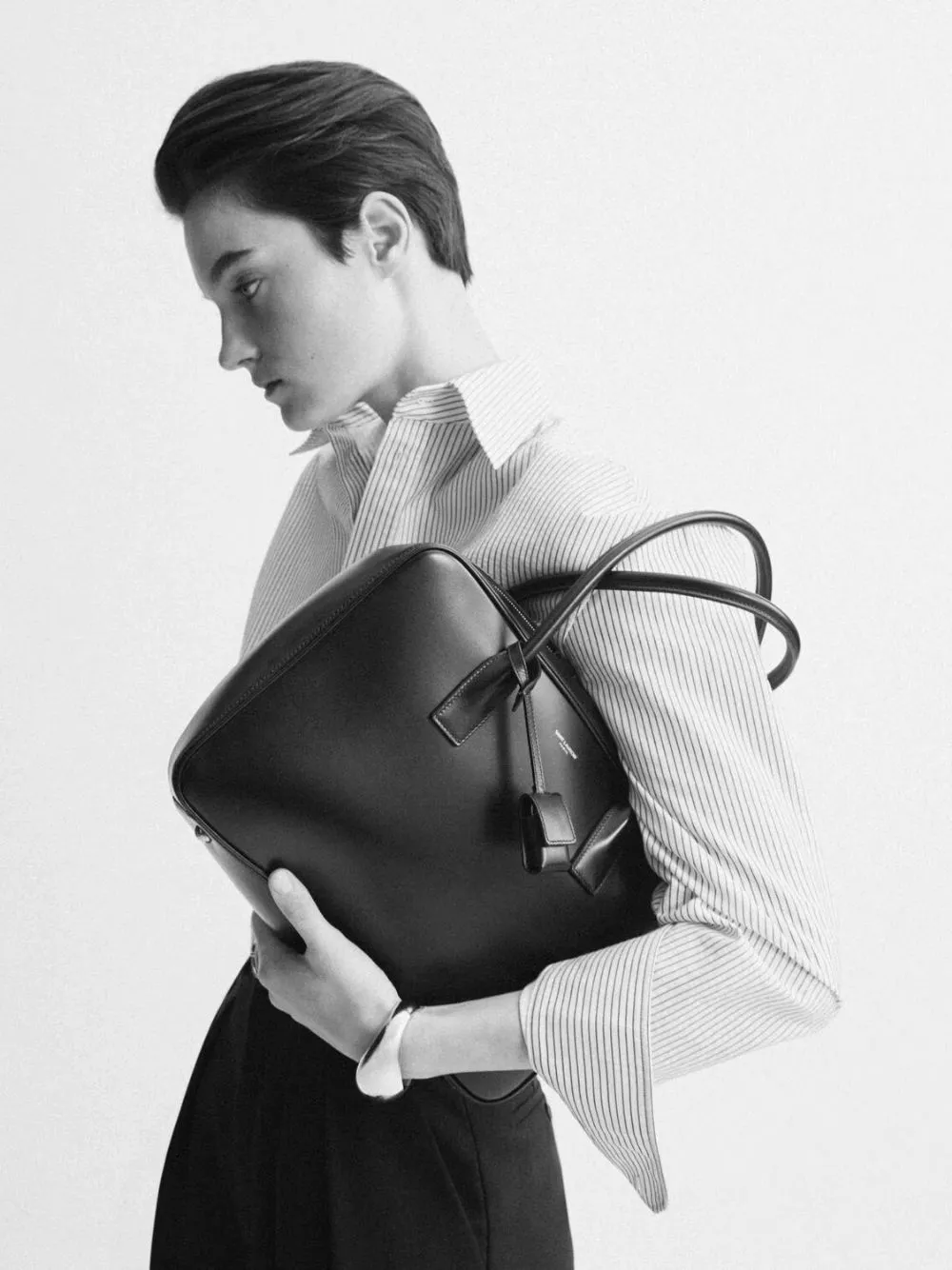 Rouge Cabernet Sac De Jour Bauletto Bag in Box Calfskin sold by Fashion Clinic product image thumbnail 2