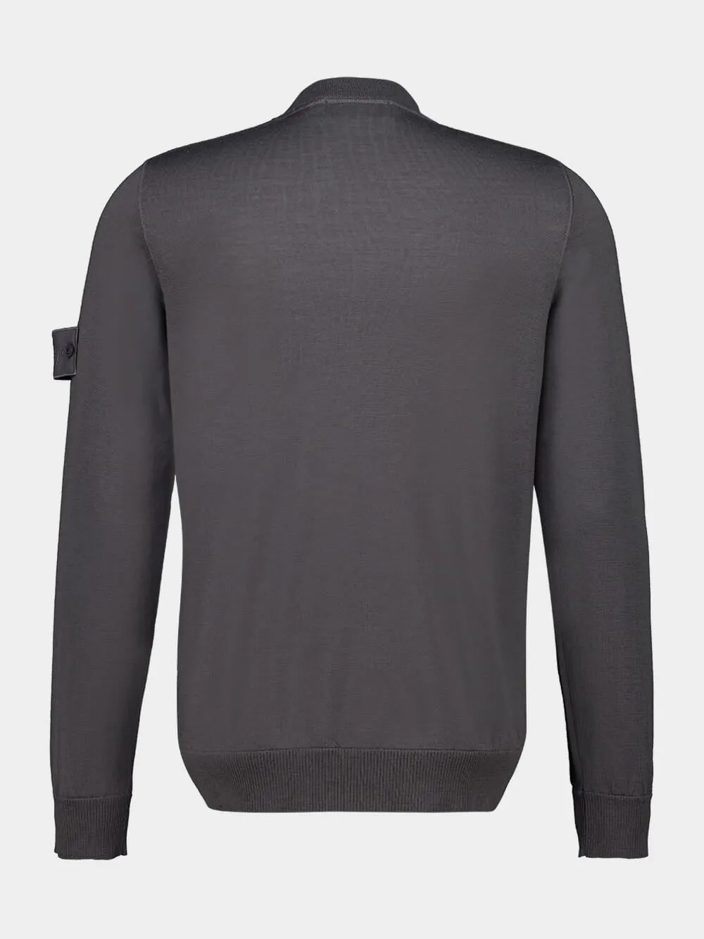 Dark Grey Wool Ghost Crewneck Jumper sold by Fashion Clinic product image thumbnail 2