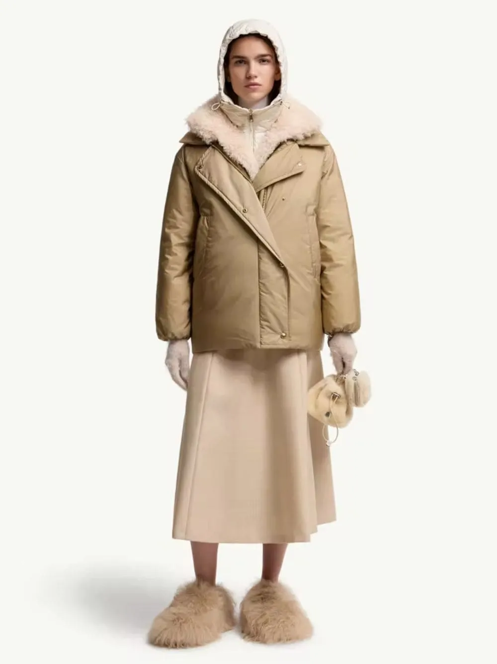 Beige Voue 3-in-1 Down Jacket sold by Fashion Clinic product image thumbnail 2