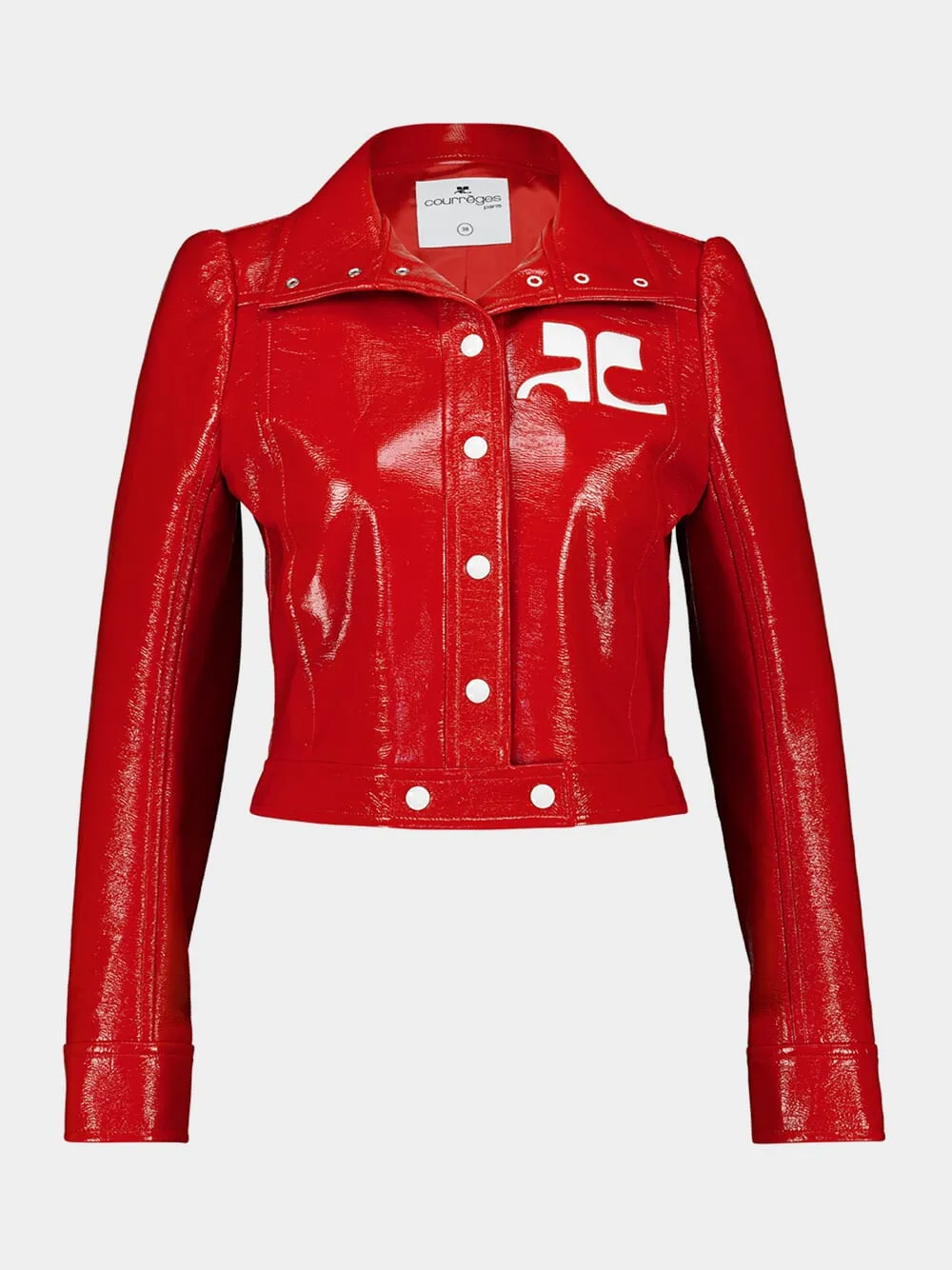 Heritage Red Reedition Vinyl Jacket sold by Fashion Clinic