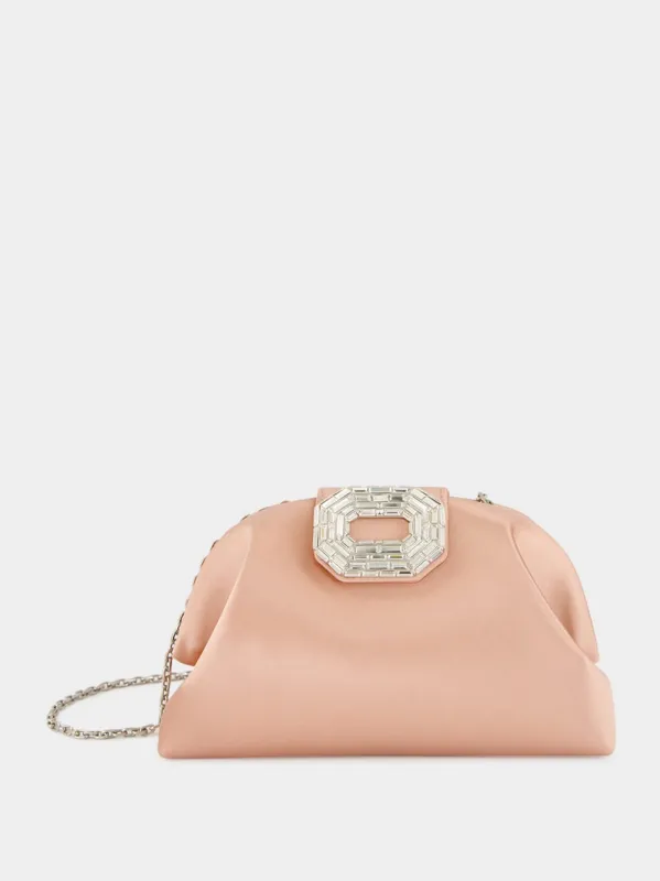 Powder Satin Camelia Clutch Bag sold by Fashion Clinic