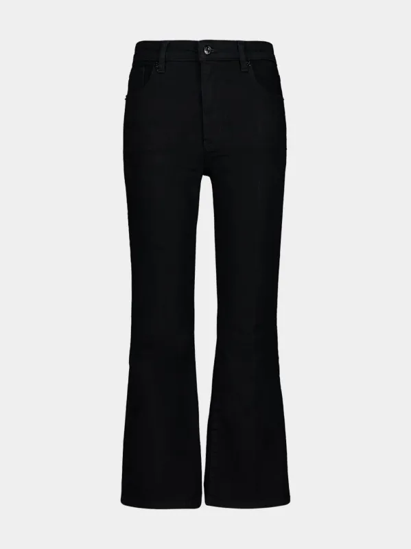 Black Reboot Crop Bootcut Jeans sold by Fashion Clinic
