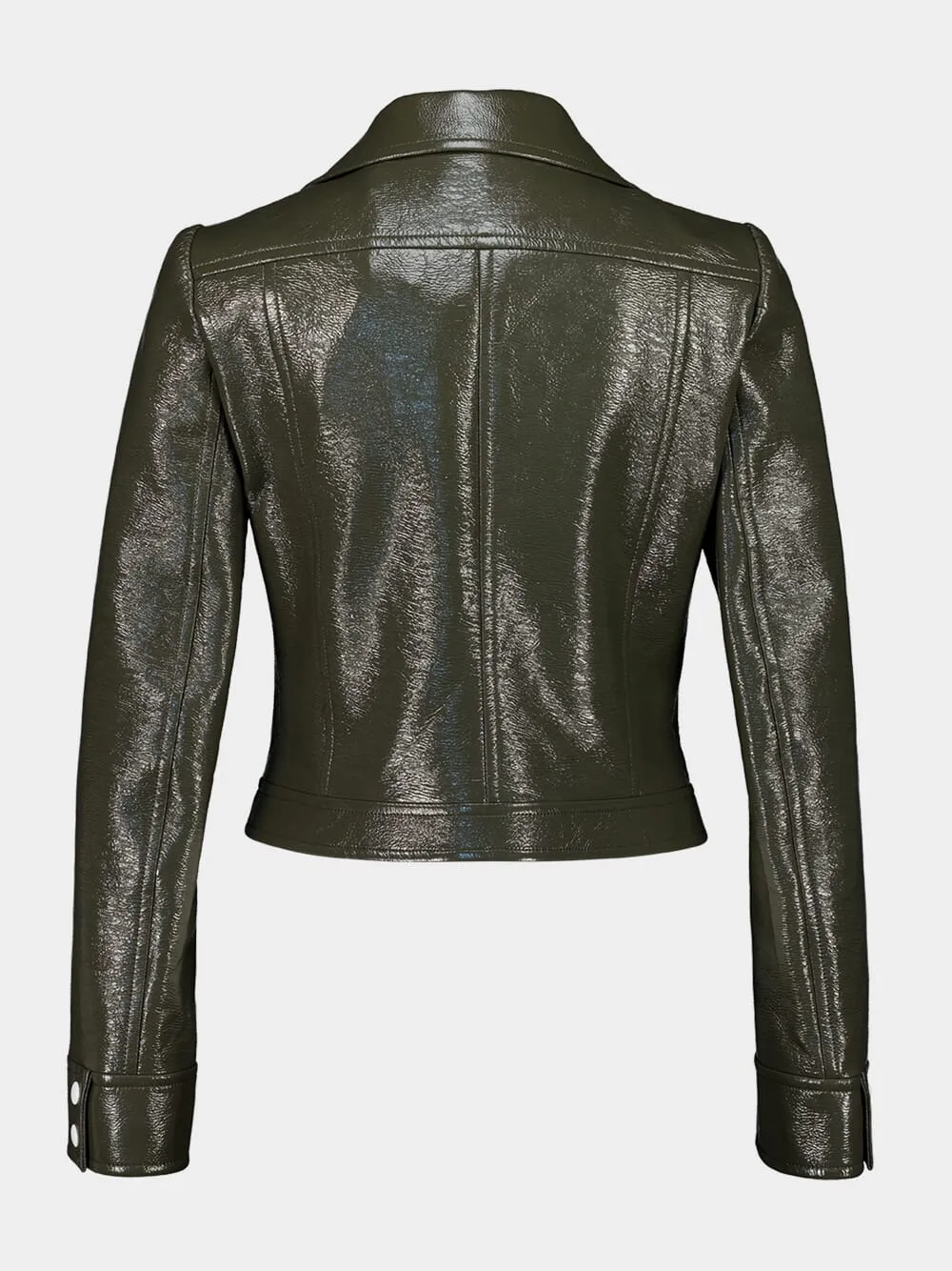 Camouflage Green Reedition Vinyl Jacket sold by Fashion Clinic product image thumbnail 4