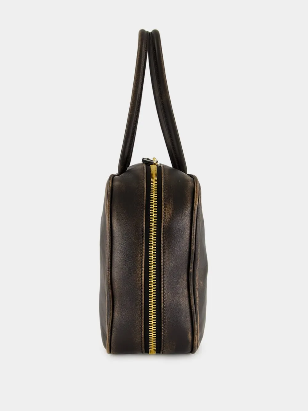Coffee Brown Beau Nappa Leather Bag sold by Fashion Clinic product image thumbnail 4