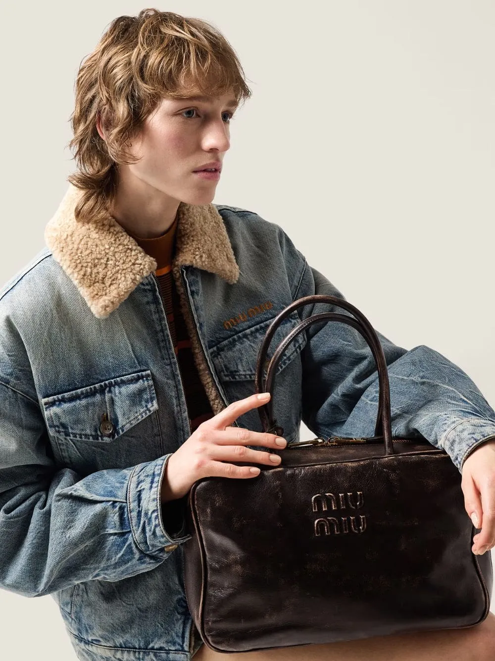 Coffee Brown Beau Nappa Leather Bag sold by Fashion Clinic product image thumbnail 2