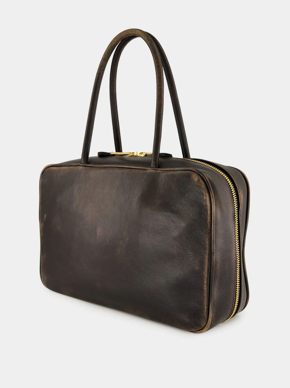 Coffee Brown Beau Nappa Leather Bag sold by Fashion Clinic product image thumbnail 5