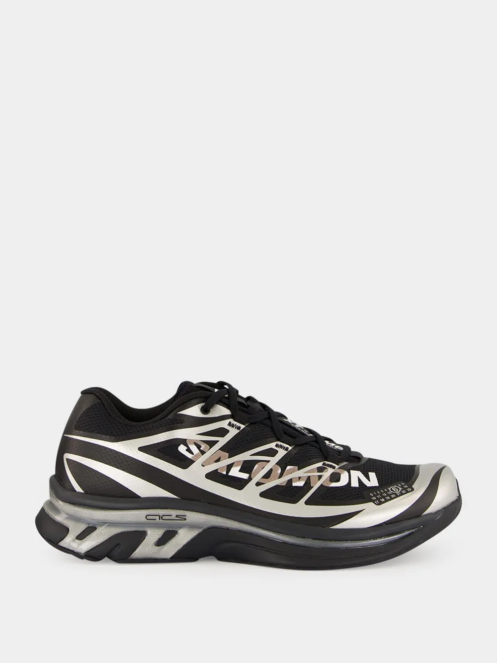 Black Salomon Silver Sneakers sold by Fashion Clinic