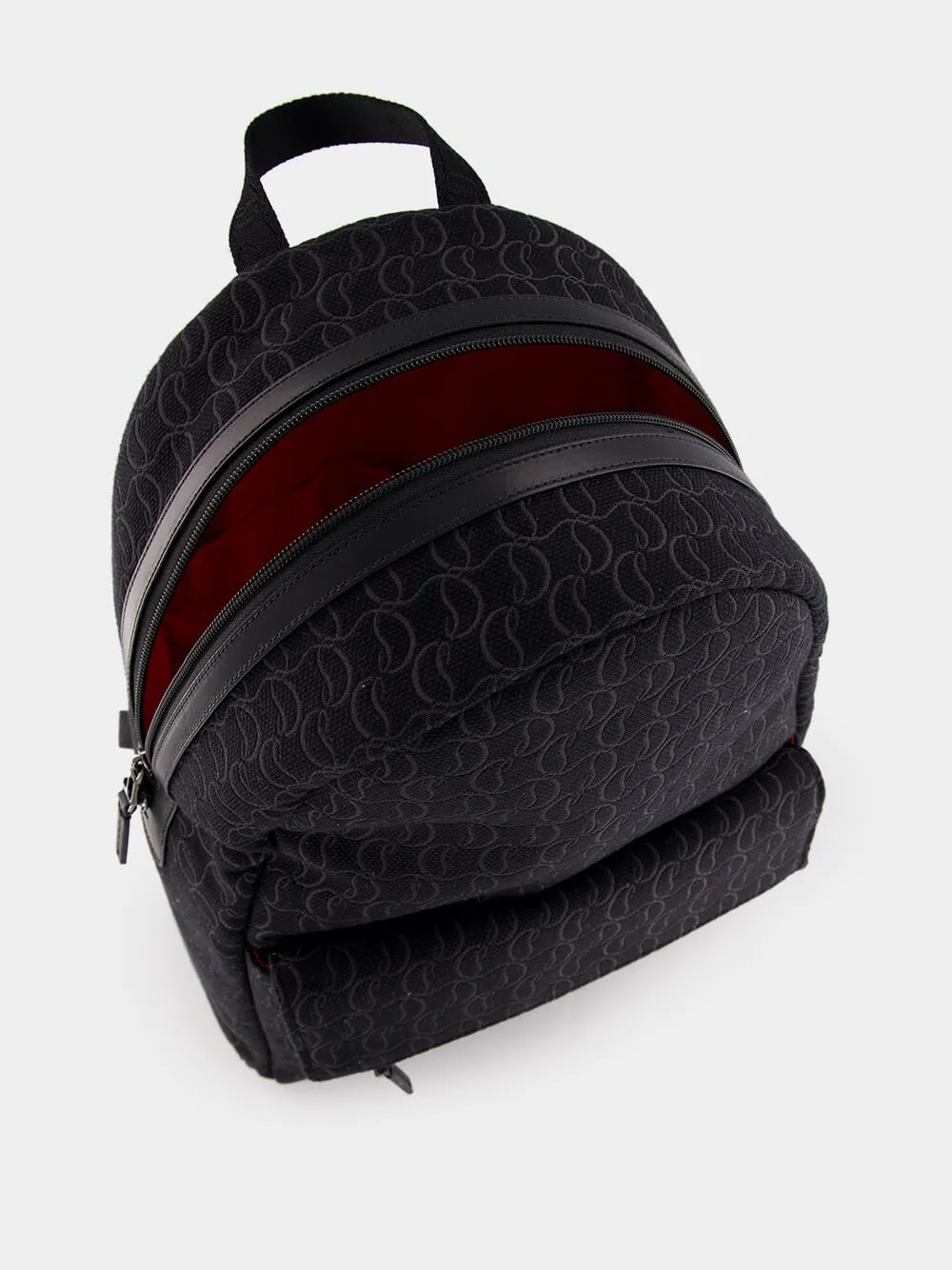 Zip N Flap Logo Jacquard Backpack sold by Fashion Clinic product image thumbnail 5
