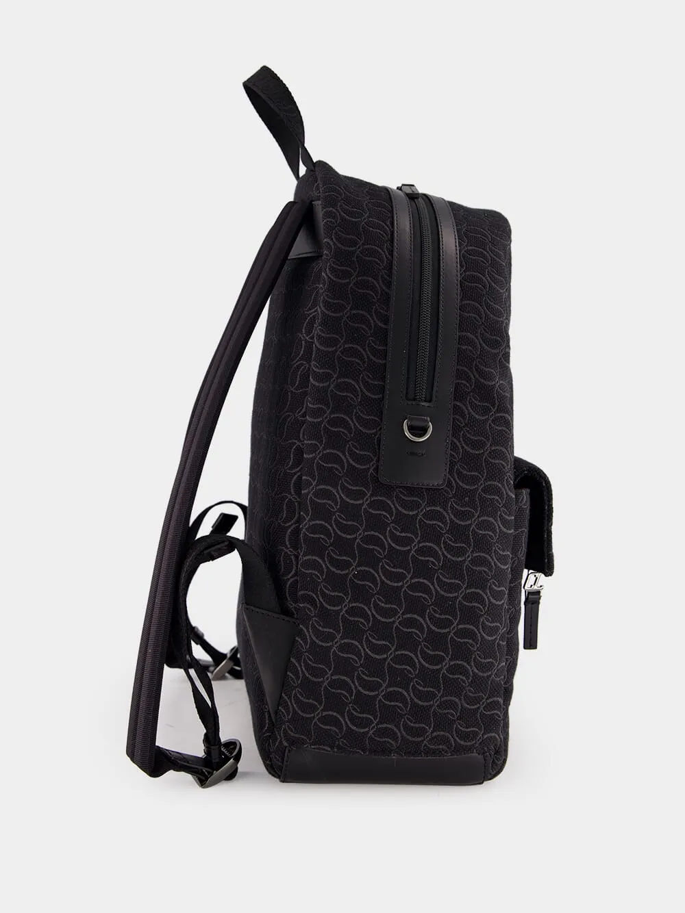 Zip N Flap Logo Jacquard Backpack sold by Fashion Clinic product image thumbnail 3