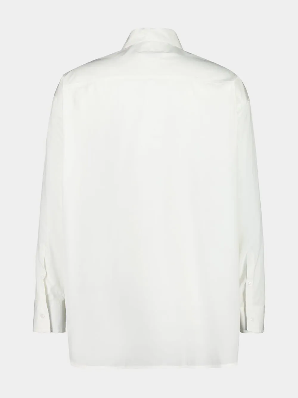 White Poplin Shirt with Yellow Patch sold by Fashion Clinic product image thumbnail 3