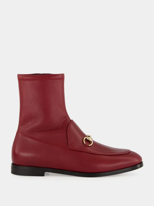 Rosso Ancora Leather Jordaan Ankle Boots sold by Fashion Clinic