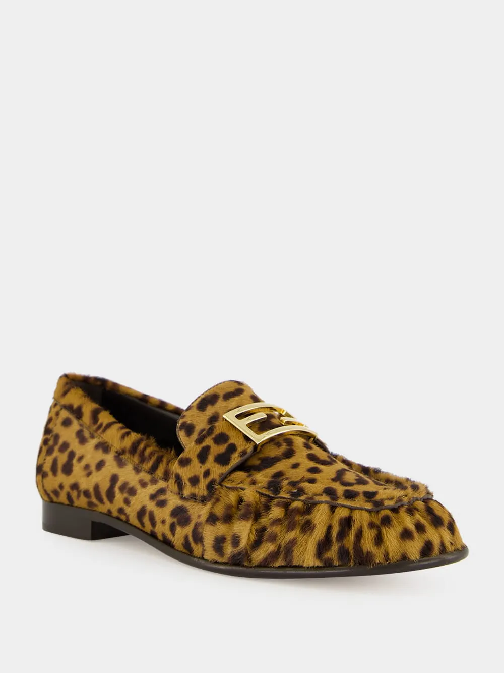 Brown Leo-Print Cavallino Loafers sold by Fashion Clinic product image thumbnail 2