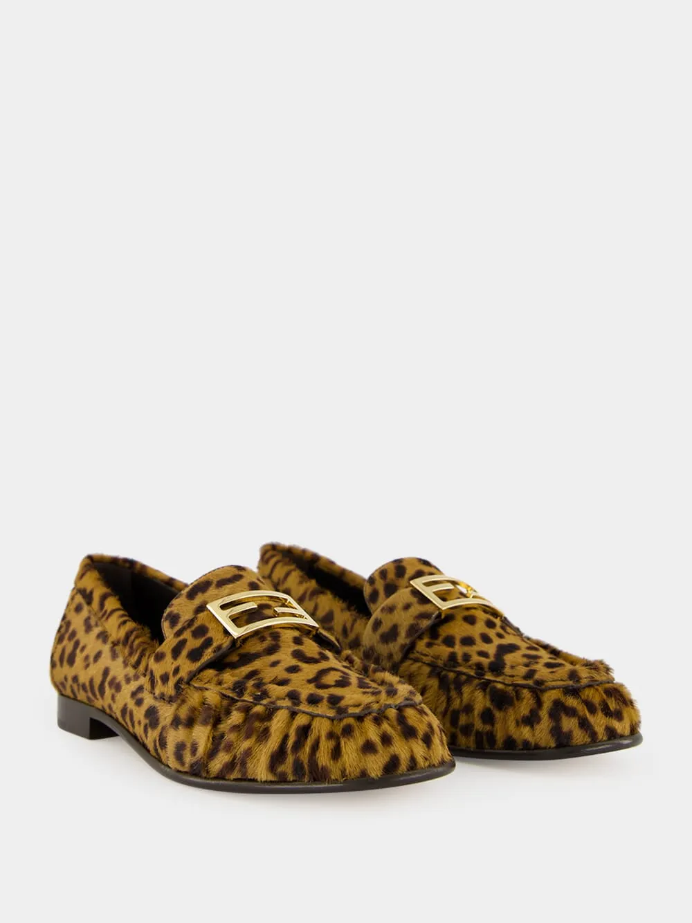 Brown Leo-Print Cavallino Loafers sold by Fashion Clinic product image thumbnail 3
