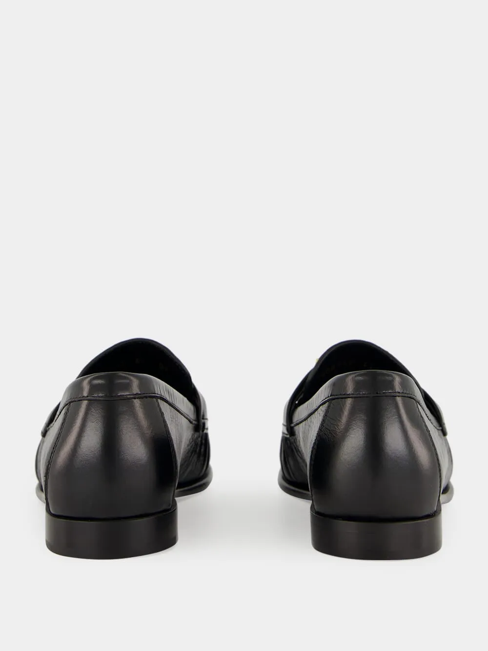 Black Nappa Leather Baguette Loafers sold by Fashion Clinic product image thumbnail 5