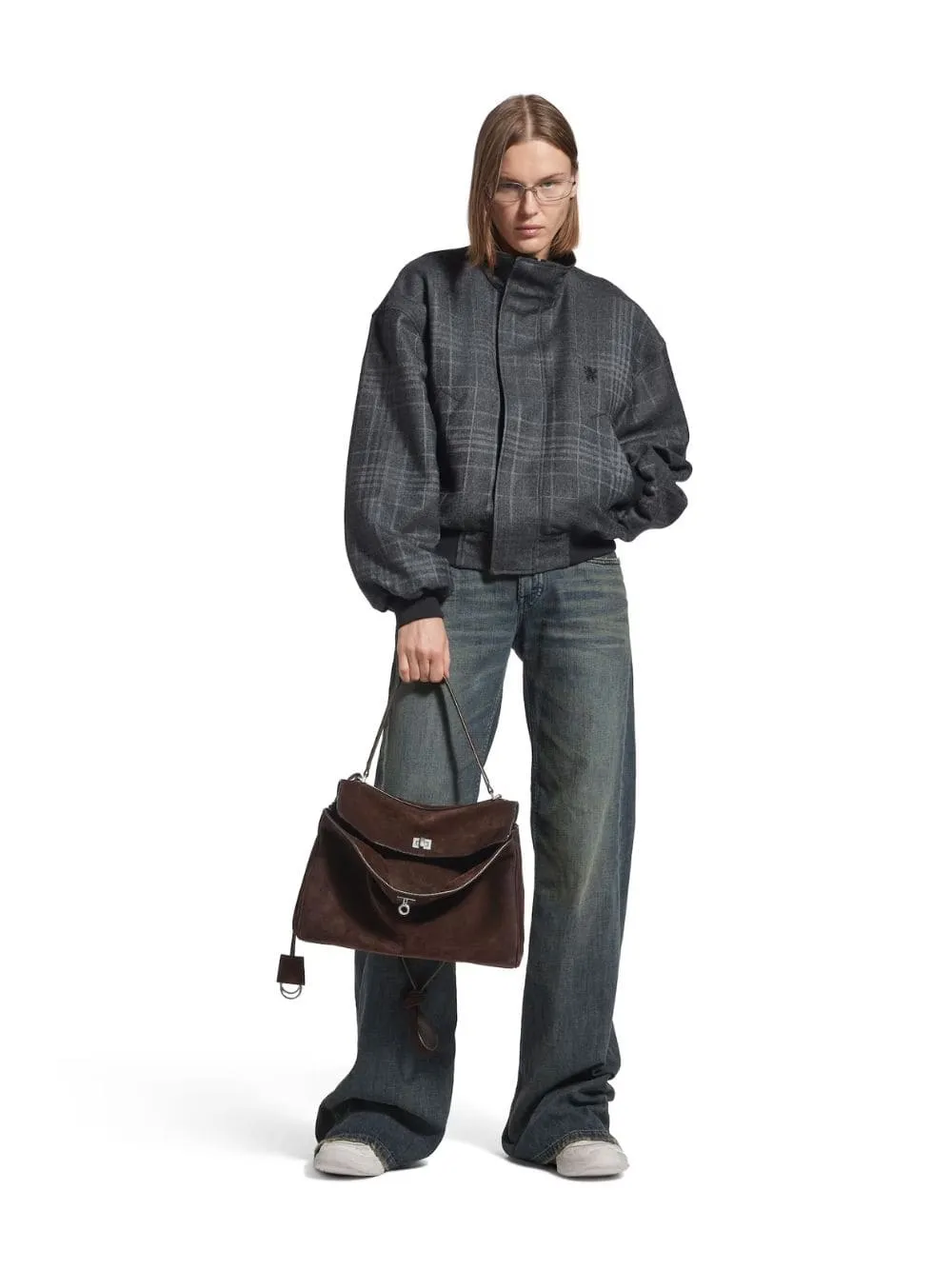 Medium Rodeo Handbag in Light Espresso Suede sold by Fashion Clinic product image thumbnail 2