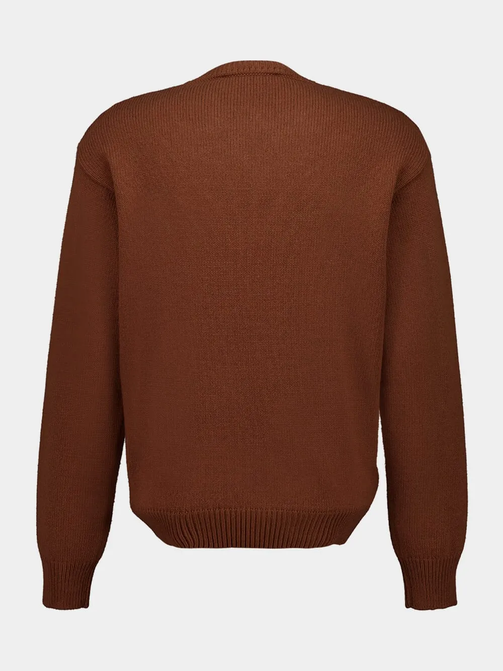 Brown Wool Logo Sweater sold by Fashion Clinic product image thumbnail 2