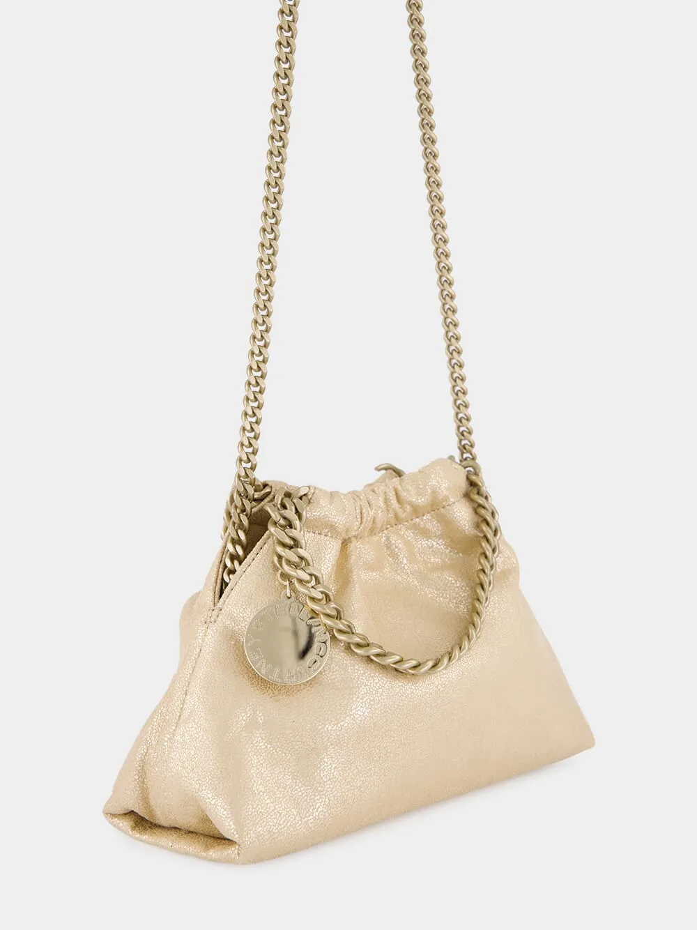 Gold Falabella Mini Drawstring Shoulder Bag sold by Fashion Clinic product image thumbnail 3