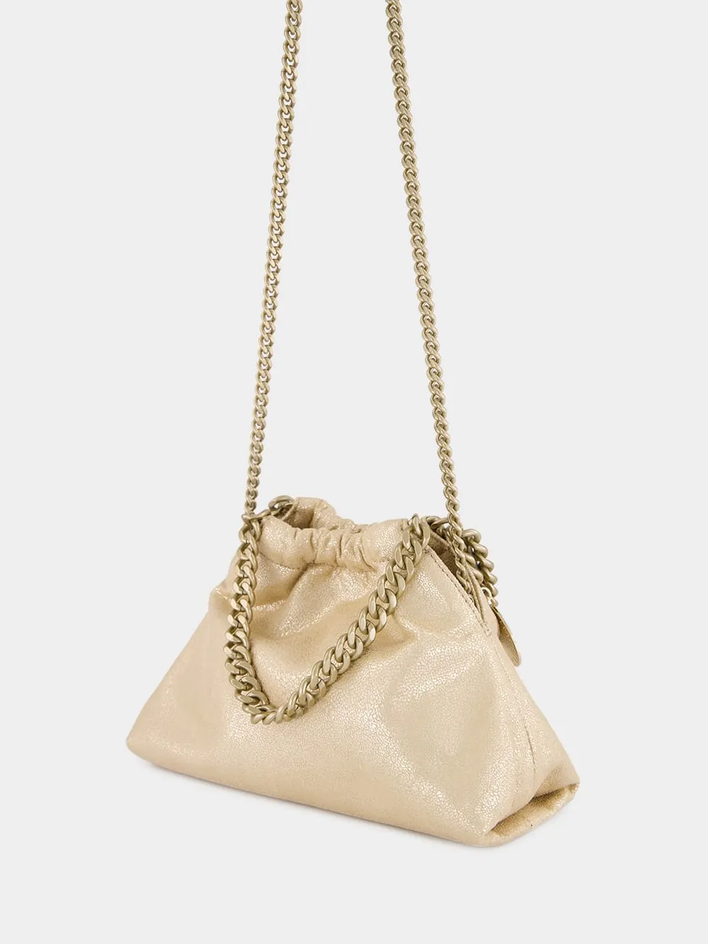 Gold Falabella Mini Drawstring Shoulder Bag sold by Fashion Clinic product image thumbnail 5