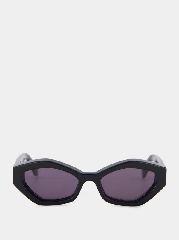 Hilo Black Cat-Eye Sunglasses sold by Fashion Clinic
