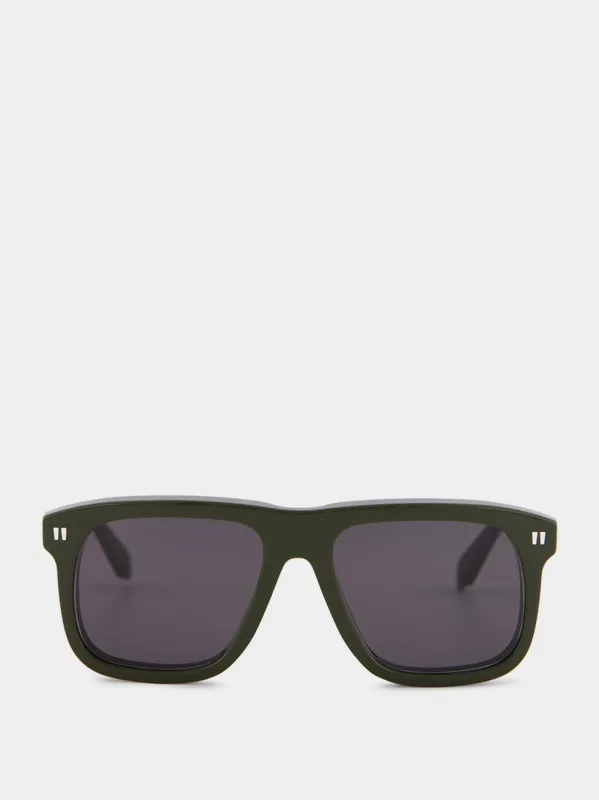 Clearwater Military Green Sunglasses sold by Fashion Clinic