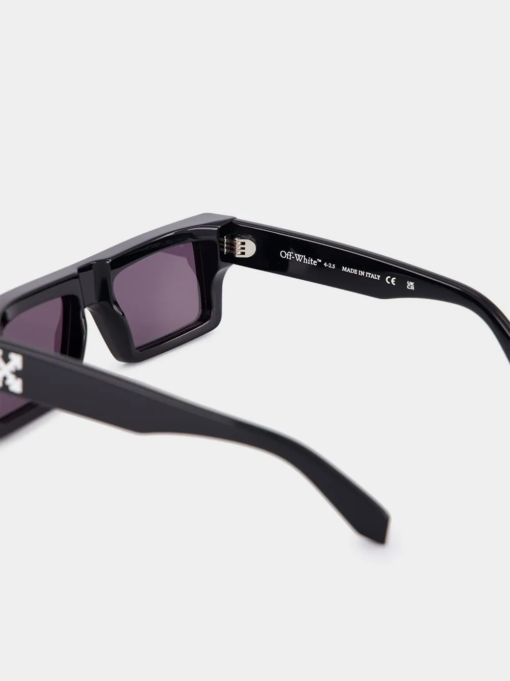 Ruby Black Rectangular Sunglasses sold by Fashion Clinic product image thumbnail 4