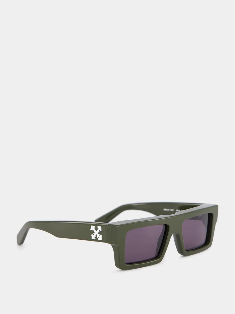 Ruby Military Green Rectangular Sunglasses sold by Fashion Clinic product image thumbnail 2