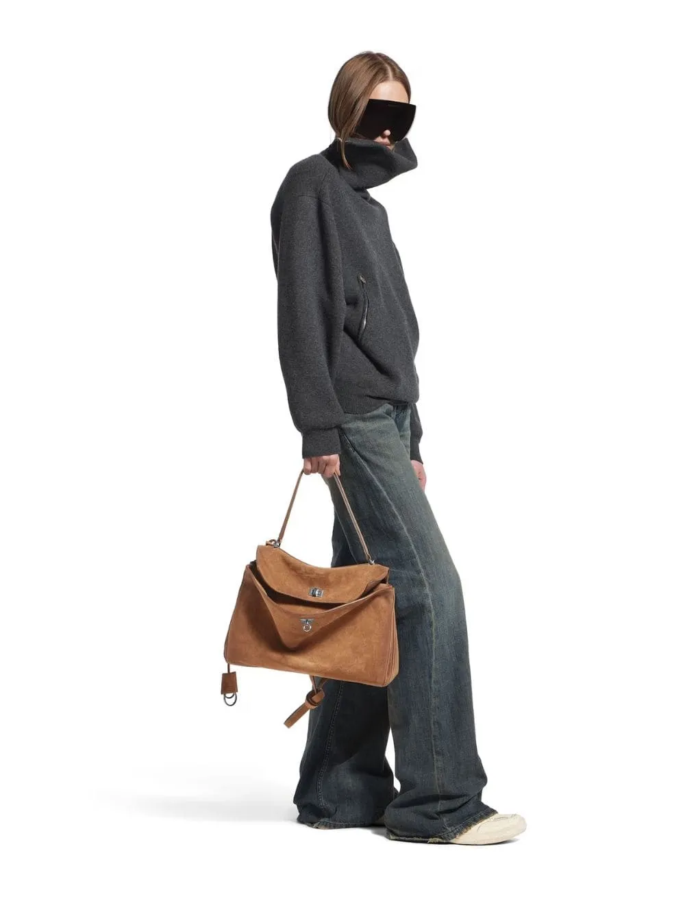 Camel Rodeo Suede Medium Handbag sold by Fashion Clinic product image thumbnail 2