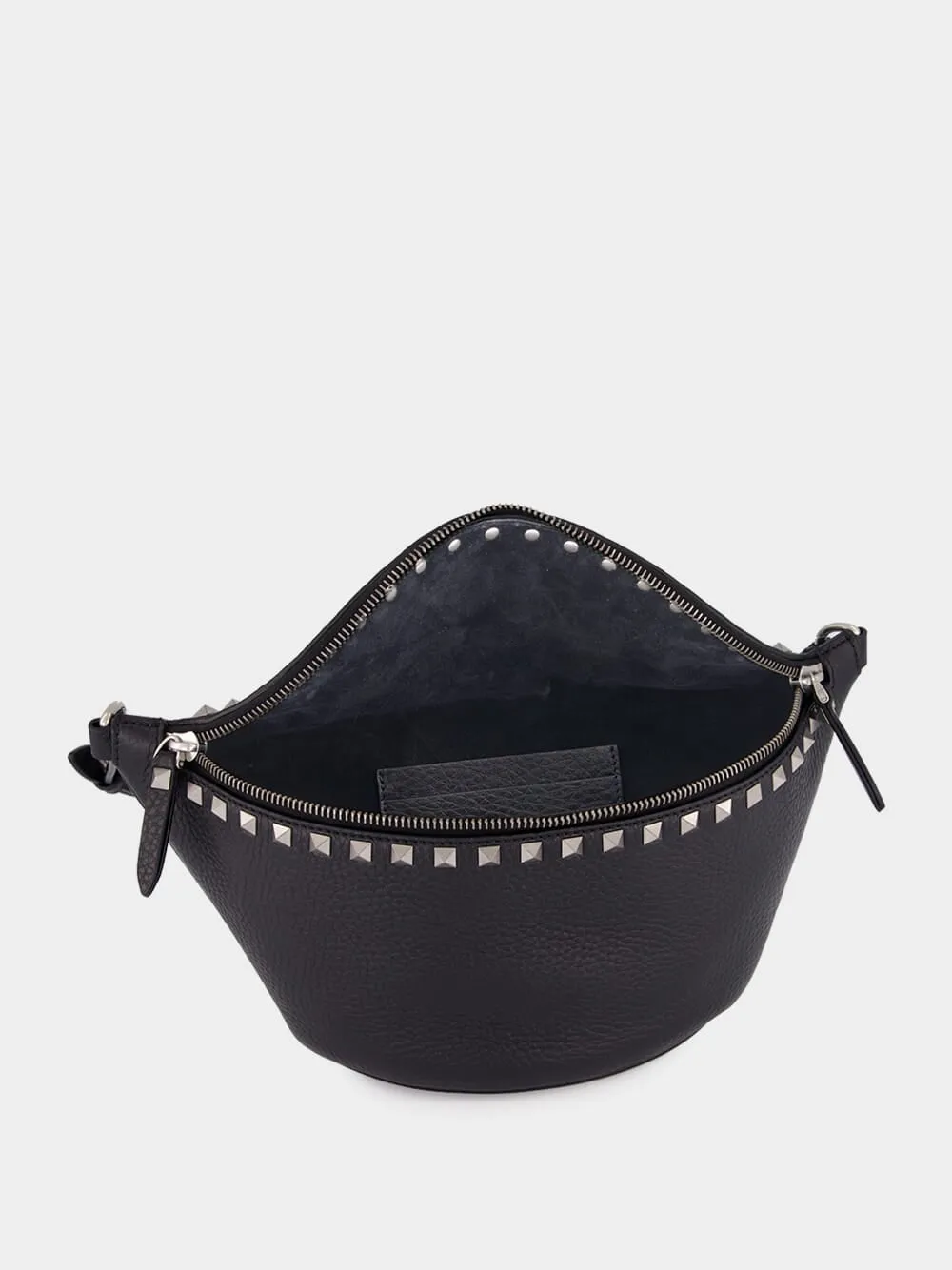 Black Rockstud Leather Belt Bag sold by Fashion Clinic product image thumbnail 5