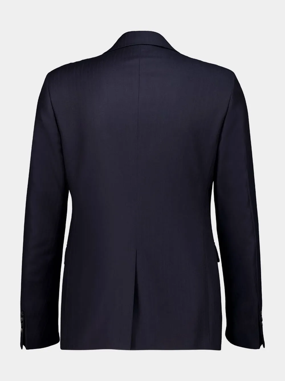 Navy Wool-Cashmere Slim Suit sold by Fashion Clinic product image thumbnail 4