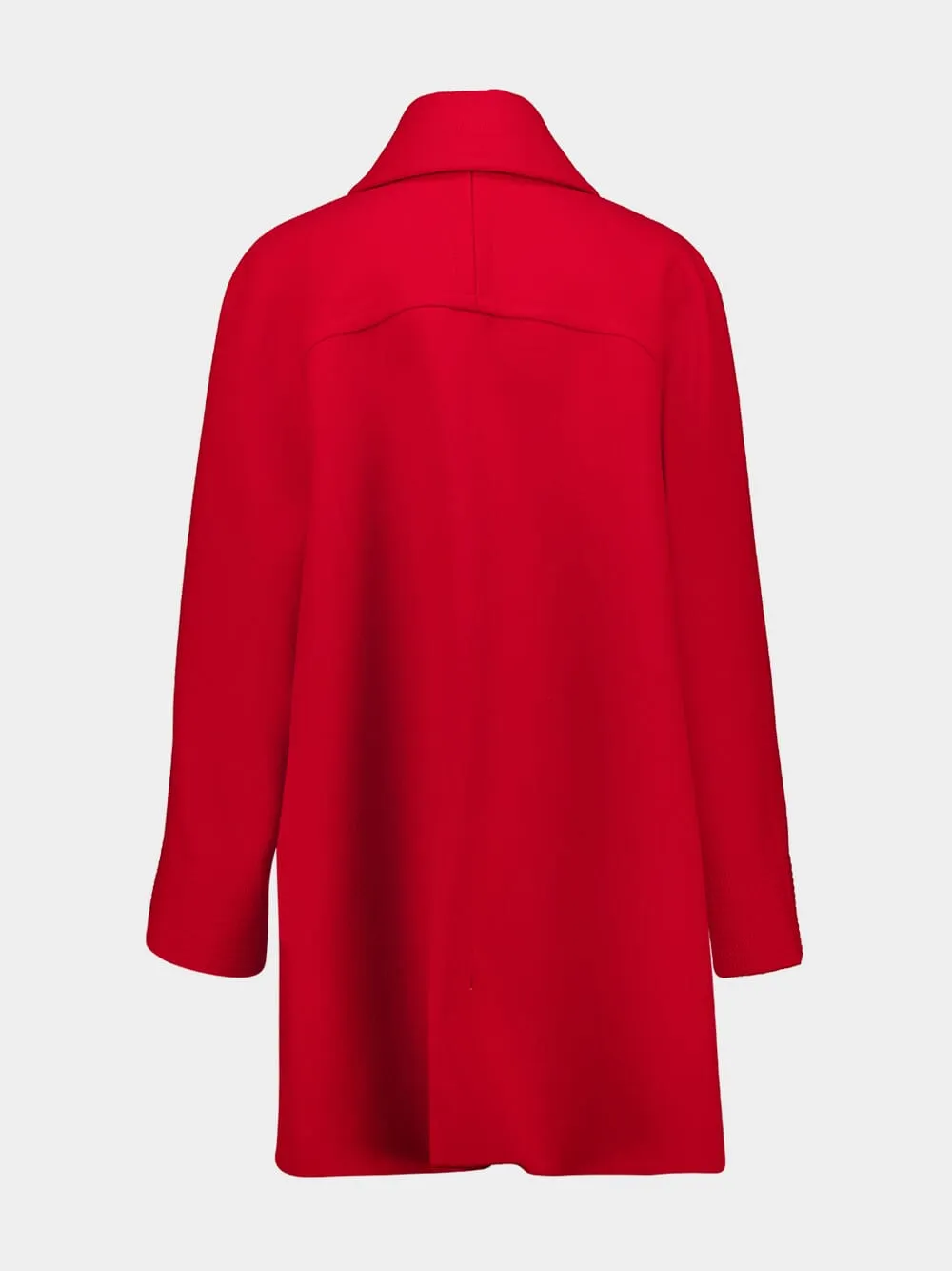 Paris Red Virgin Wool Coat sold by Fashion Clinic product image thumbnail 2