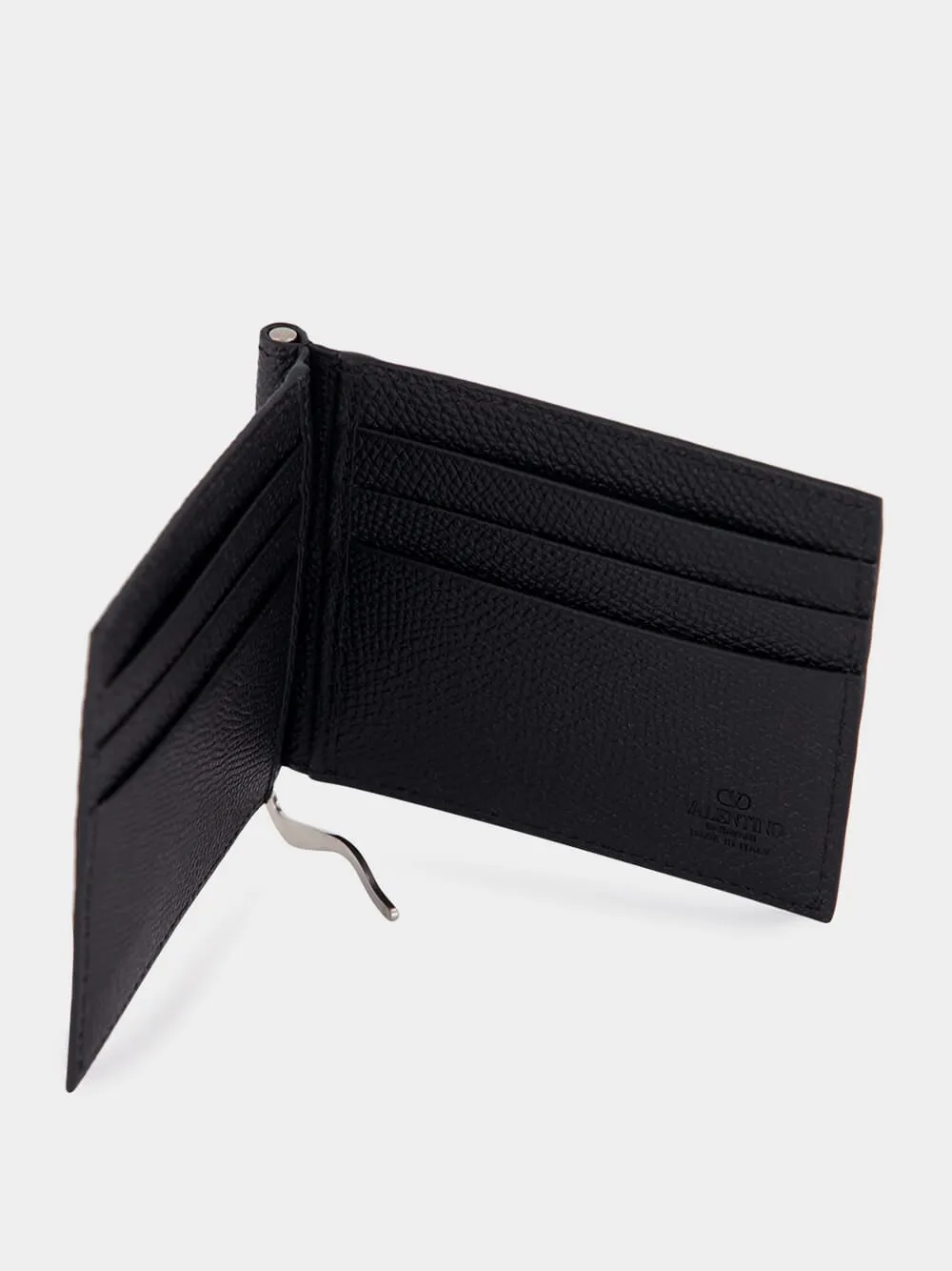 Black Grain Leather Bifold Wallet sold by Fashion Clinic product image thumbnail 3
