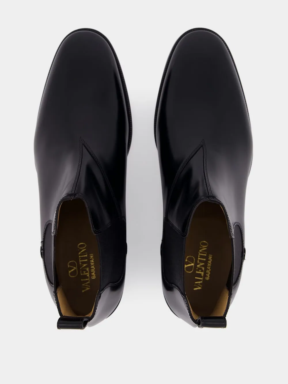 Black Calfskin Chelsea Ankle Boots sold by Fashion Clinic product image thumbnail 4