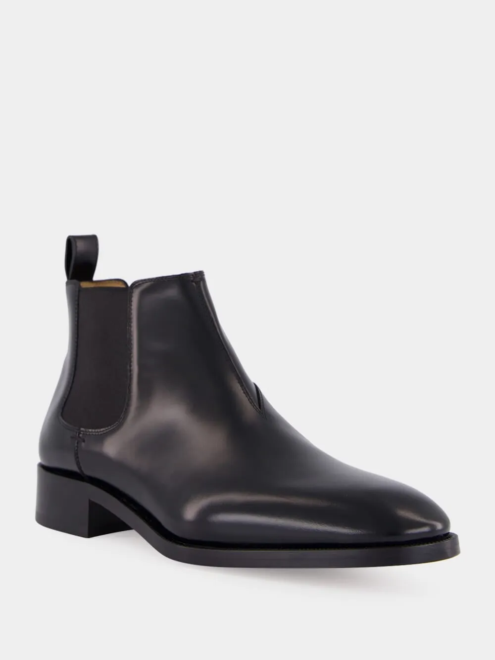 Black Calfskin Chelsea Ankle Boots sold by Fashion Clinic product image thumbnail 2