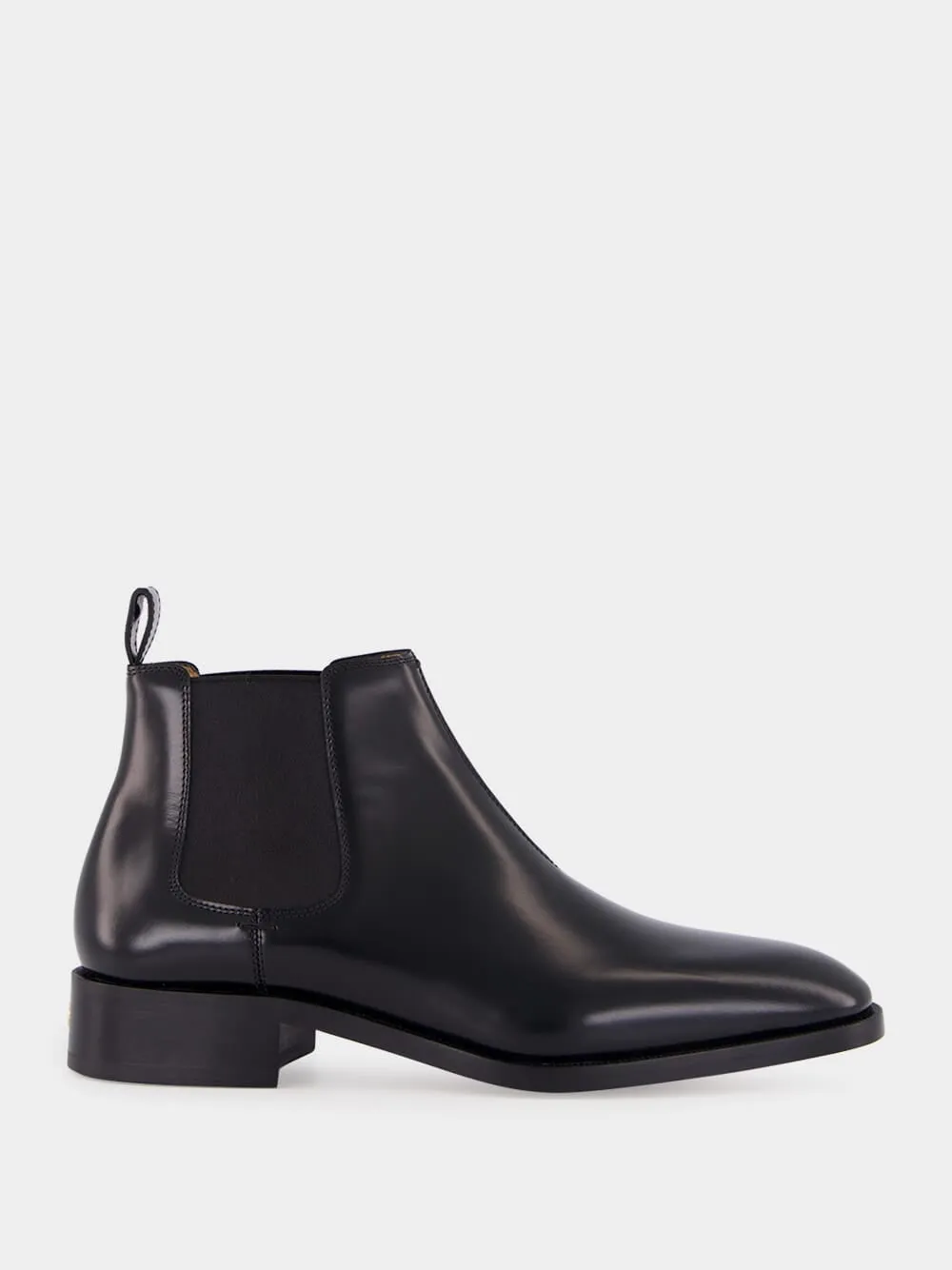 Black Calfskin Chelsea Ankle Boots sold by Fashion Clinic