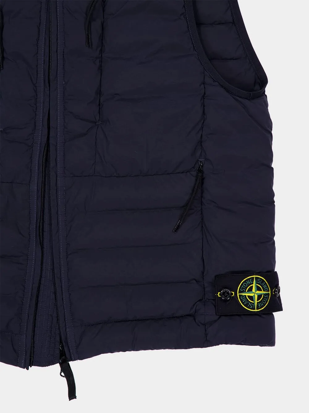 Navy Nylon Down Gilet sold by Fashion Clinic product image thumbnail 4