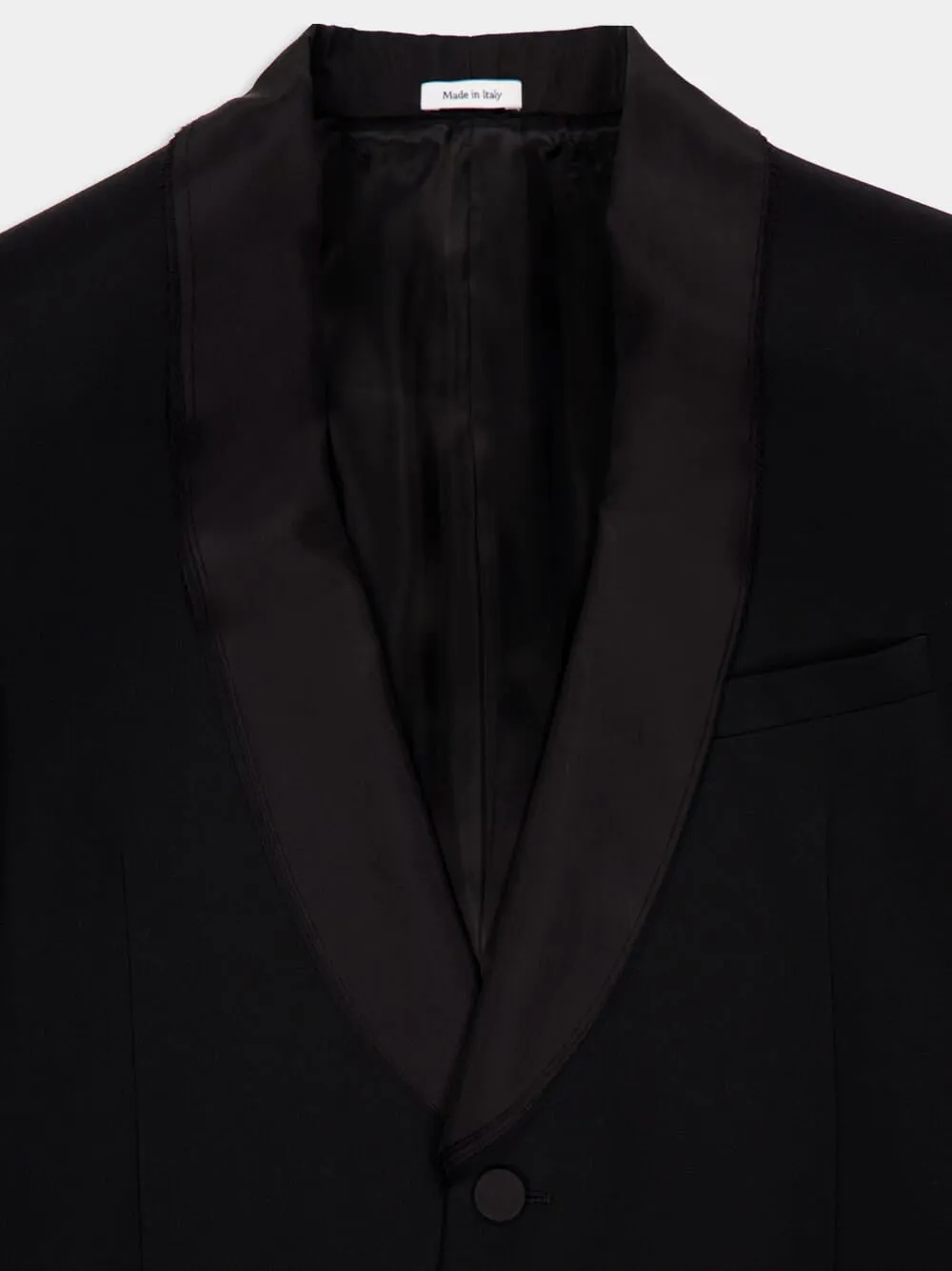 Black Single-Breasted Tailored Jacket sold by Fashion Clinic product image thumbnail 3