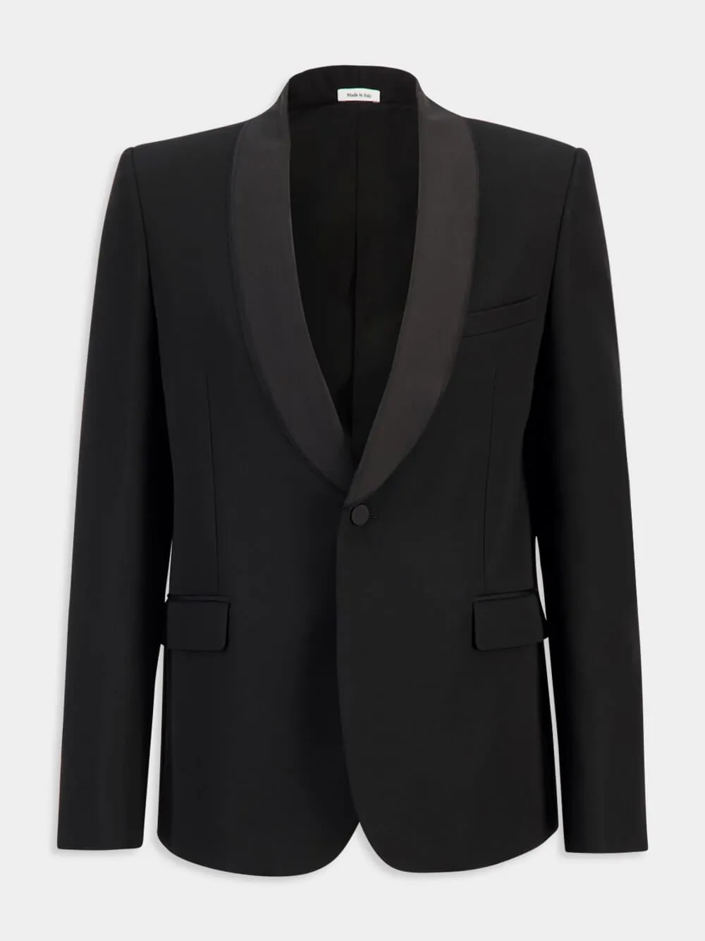 Black Single-Breasted Tailored Jacket sold by Fashion Clinic