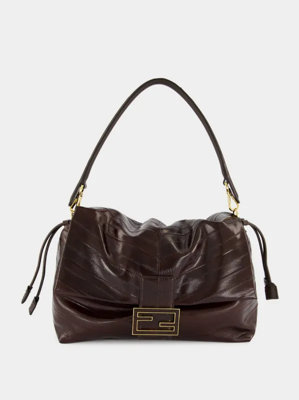 Large Brown Hagfish Leather Mamma Baguette sold by Fashion Clinic