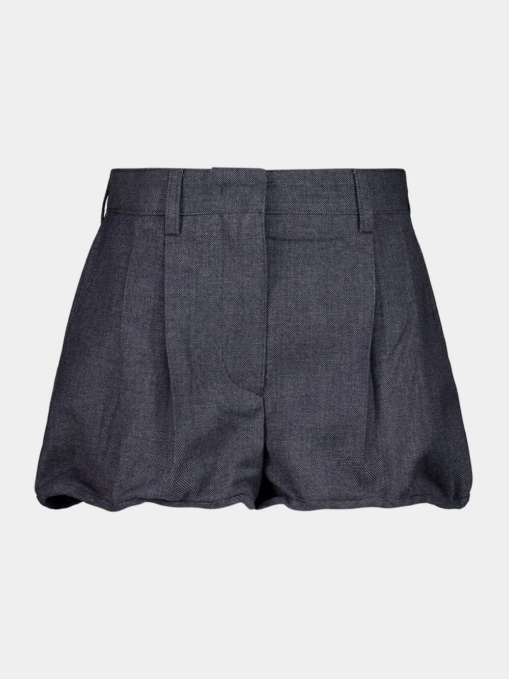 Anthracite Gray Grisaille Wool Shorts sold by Fashion Clinic