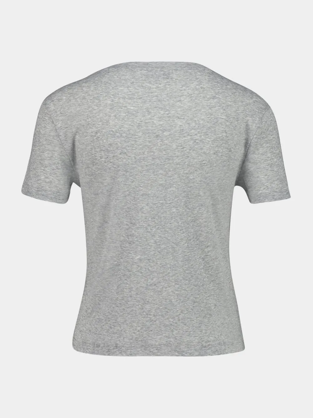 Grey Ribbed Jersey Logo T-Shirt sold by Fashion Clinic product image thumbnail 4