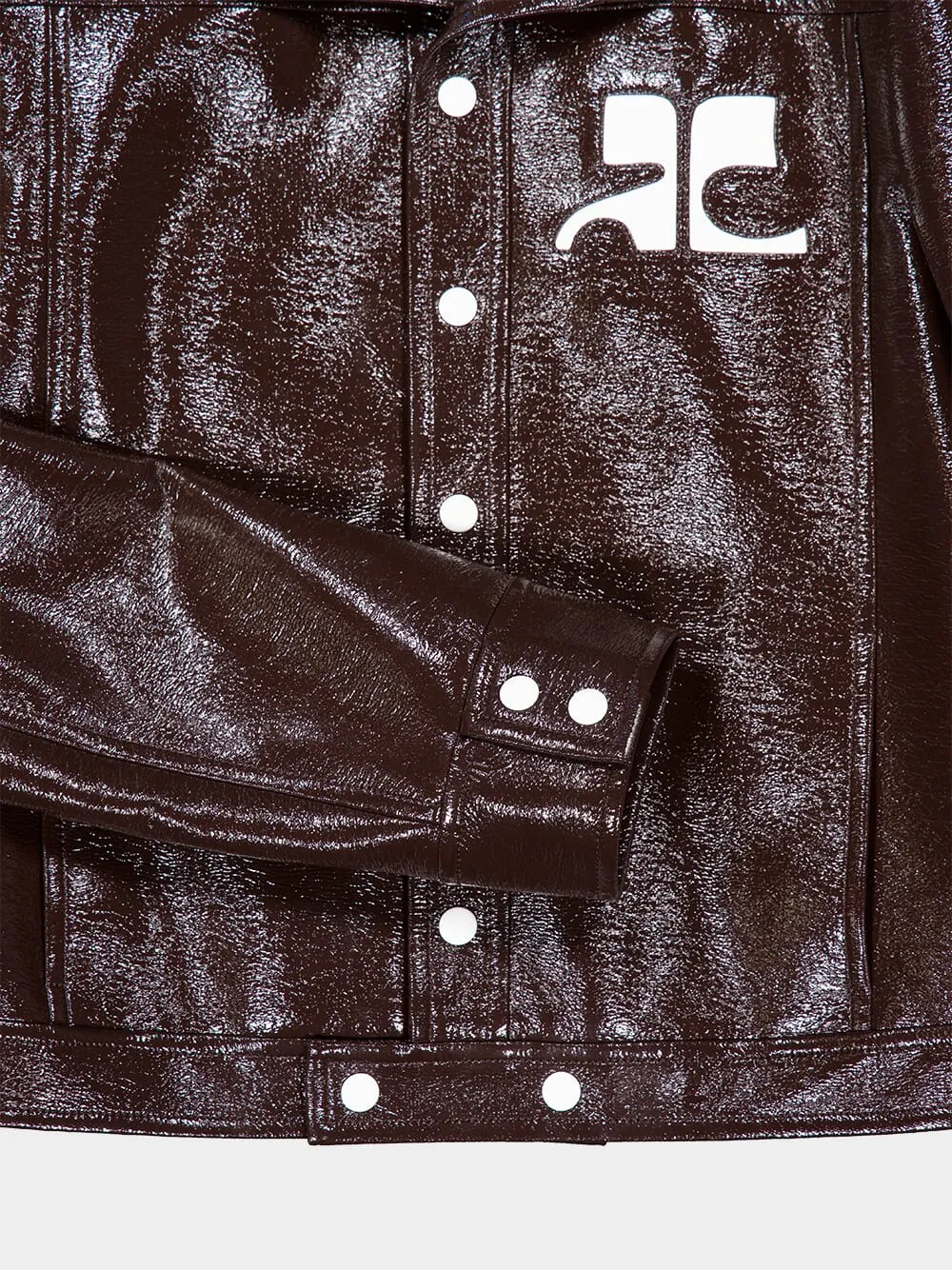 Chocolate Vinyl Reedition Jacket sold by Fashion Clinic product image thumbnail 4