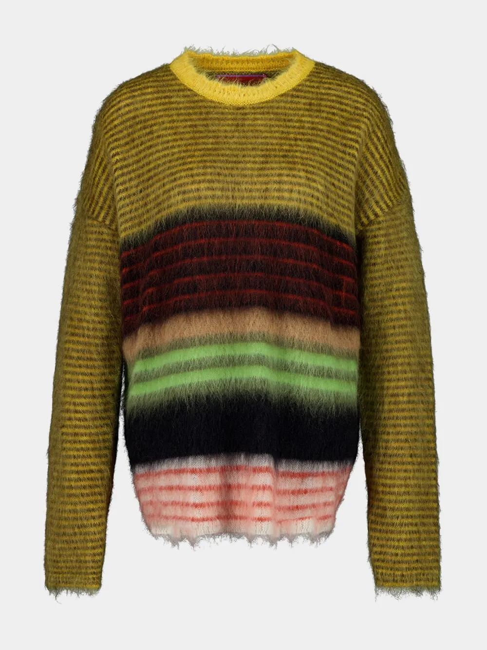 Multicolour Yellow Brushed Wool Brera Sweater sold by Fashion Clinic product image thumbnail 2